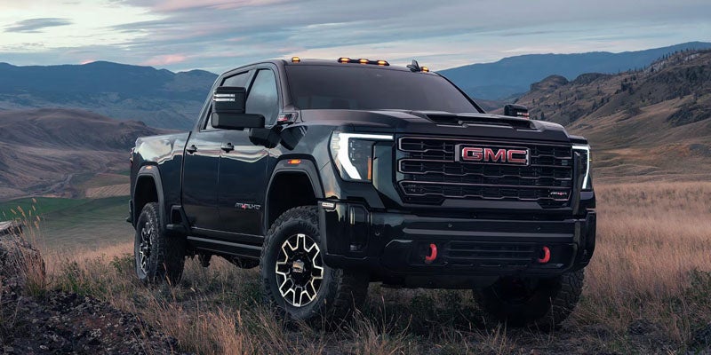 GMC Sierra 2500 in mountain terrain