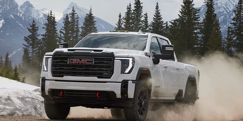 Sierra 2500 driving off-road